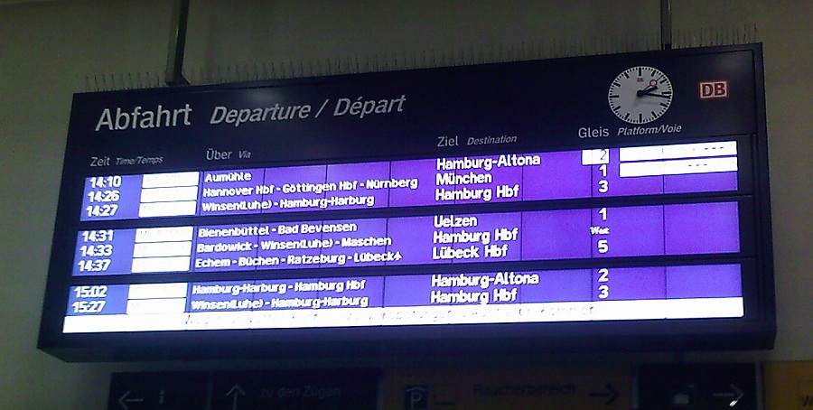 Fahrplan Büchen - Hamburg :: www.bahninfo-forum.de