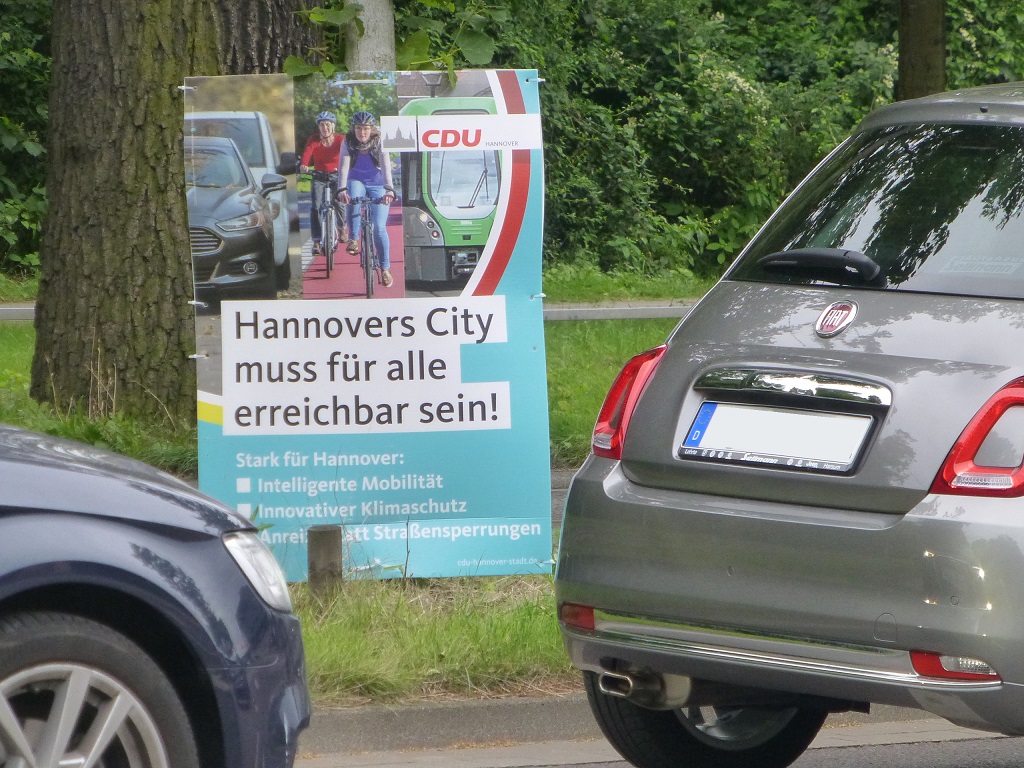 Hannover Wahlen Sep2021 CDU City fr alle erreichbar Pferdeturm1.jpg