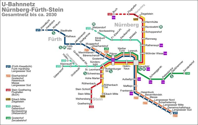 U-Bahn Gesamtnetz :: www.bahninfo-forum.de