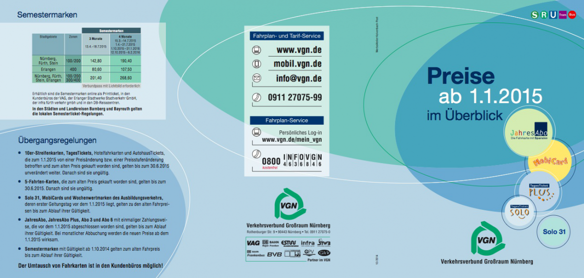Vgn Fahrpreise 2015 Www Bahninfo Forum De