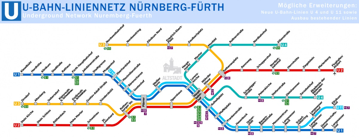U-Bahn Gesamtnetz :: www.bahninfo-forum.de
